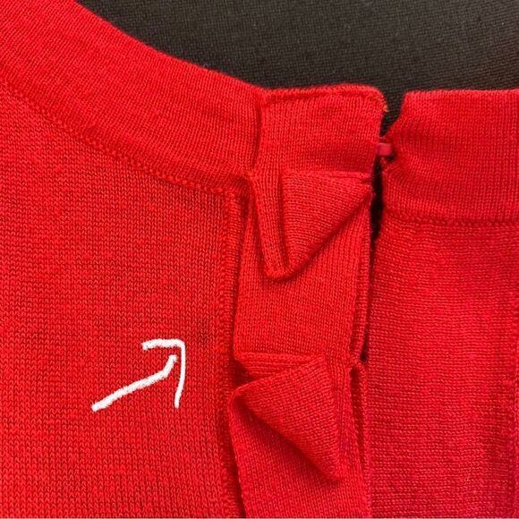 TAHARI pink long sleeve cardigan sweater Sz L - Picture 9 of 10